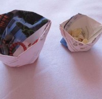 怎么折紙垃圾桶，手工折紙垃圾桶